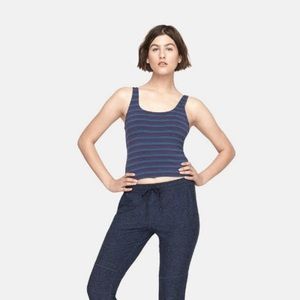 Striped Doubletime Tank size large NWT